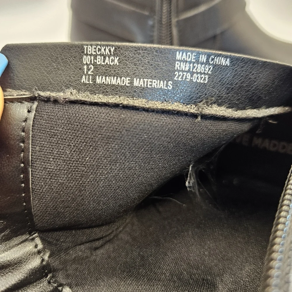 Steve Madden Beckky Moto Boot SZ 12